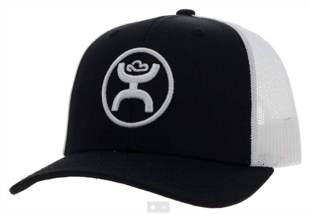 NEW HOOEY o-classic 6-panel snapback cap in black/white
